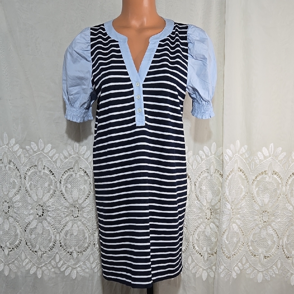 LOFT Striped Dress Size 10 Petite